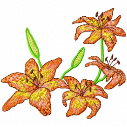 Flowers And Tree Embroidery Design 8 Flowers And Tree Embroidery Design 8